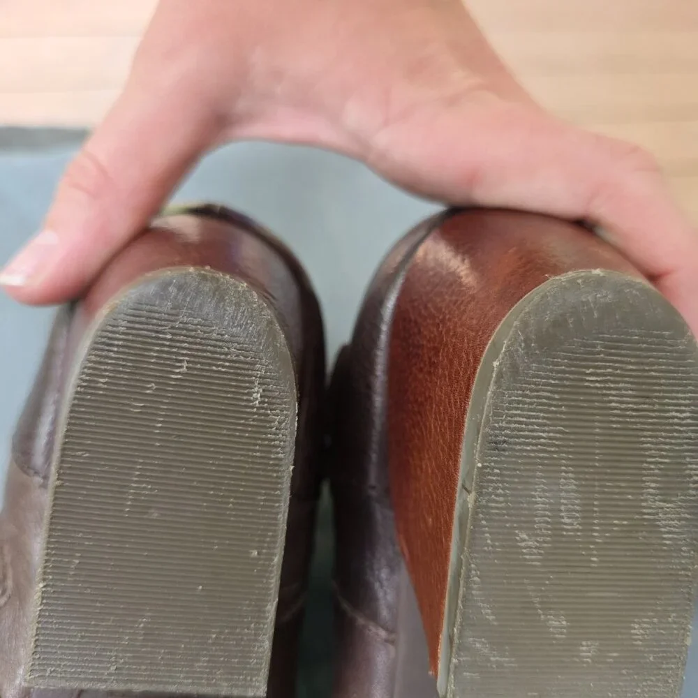 Kork-Ease Size 8M Brown Ankle Boots Size Zip Buckle Shoes Leather Western - Picture 9 of 11